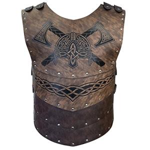 Viking Faux Leather Embossed Helmet and Armor Set