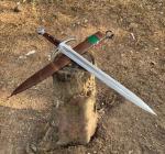 Viking Handmade Fixed Blade Hunting Sword