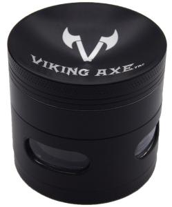 Viking Axe 4-Piece Herb Grinder with Window
