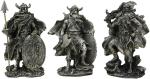 Norse Viking Warlock Gods Figurines - Set of 3