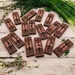 Norse Cedar Futhark Rune Tile Set Gift