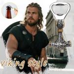 Nordic Viking Beer Bottle Opener - Mjolnir Design