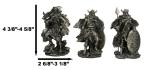 Norse Viking Warlock Gods Figurines - Set of 3