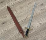 Custom Handmade Viking Sword with Leather Sheath