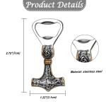 Nordic Viking Beer Bottle Opener - Mjolnir Design
