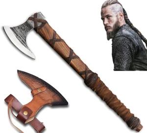 Authentic Ragnar Lothbrok Viking Axe with Sheath