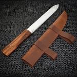 Mythrojan Viking Seax Knife with Leather Sheath