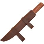 Mythrojan Viking Seax Knife with Leather Sheath