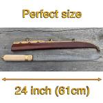 Mythrojan 24" Viking Seax with Leather Sheath