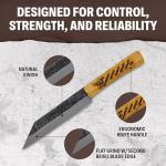 Norse Dragon Seax Knife with Leather Sheath