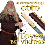 Mythrojan 24" Viking Seax with Leather Sheath