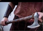 Viking Battle Axe with Leather Sheath - 27