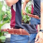 Viking Style Seax Knife with Leather Sheath