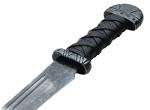 Black Maldon Viking Seax Knife with Leather Grip