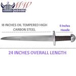 Viking Seax Style Hunting Knife - Handmade Warrior Tool