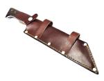 Viking Style Seax Knife with Leather Sheath