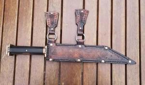 Personalized Carbon Steel Viking Seax Survival Knife