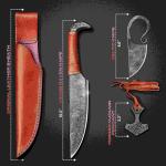 Viking 3-In-1 Knife Set with Mjolnir Pendant