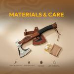 Viking Carbon Steel Blade Axe Hatchet Tomahawk