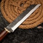Viking Style 16" Seax Knife with Rosewood Handle