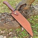 Personalized Viking Hunting Seax Knife, Damascus Steel