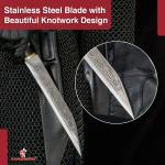 10" Viking Seax Knife with Camel Bone Handle