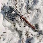 Viking Dragon Axe for Warrior Costume Decor