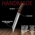 Viking Seax Knife with Sheath - Celtic Design