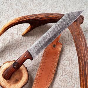 Personalized Viking Seax Sword with Damascus Blade