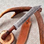 Personalized Viking Seax Sword with Damascus Blade