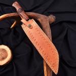 Personalized Viking Hunting Seax Knife - Damascus Steel