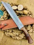 Viking Seax Hunting Knife with Damascus Steel Blade