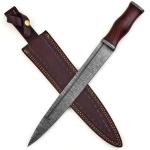 Viking Seax Knife – Hand Forged Damascus Steel