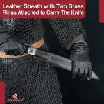 10" Viking Seax Knife with Camel Bone Handle