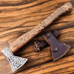 Custom Forged Carbon Steel Viking Bearded Axe