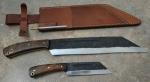 Viking Style Seax Knives Combo with Custom Rail Track