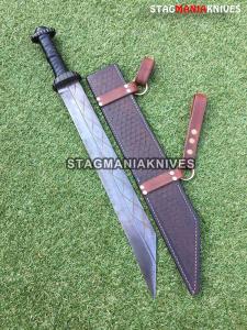 Viking Valhalla Hand Forged Carbon Steel Seax Knife