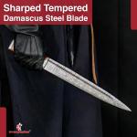 Viking Seax Knife – Hand Forged Damascus Steel