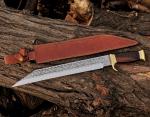 Viking Seax Knife with Leather Sheath