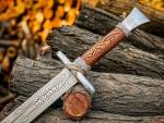 Viking Seax Sword with Rune Blade and Handle