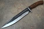 Personalized Viking Style Seax Knife on Rail Track