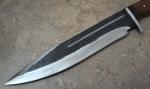 Personalized Viking Style Seax Knife on Rail Track