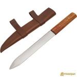 Viking Seax Knife with Leather Sheath - 18