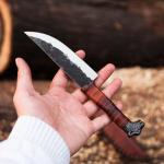Odin's Wolf Viking Knife with Seax Blade