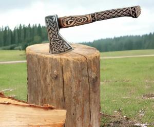 Custom Forged Carbon Steel Viking Bearded Axe