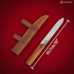 Viking Seax Knife with Leather Sheath - 18