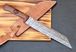 Personalized Viking Seax Knife with Wood Handle
