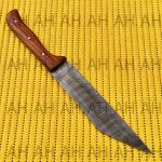 Hand Forged Damascus Steel Viking Seax Knife with Sheath