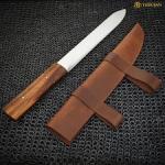 Viking Seax Knife with Leather Sheath - 18