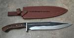 Custom Viking Style Seax Knife with Rail Track Design